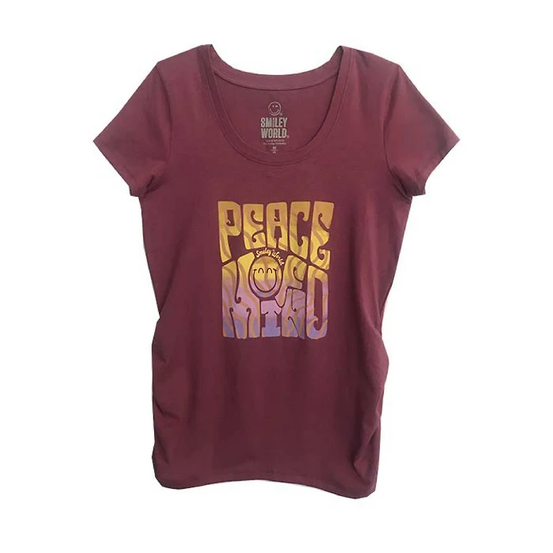 Ladies Smiley World Maternity T shirt