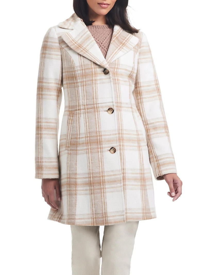 Sam & Libby Women's Faux Wool Coat
