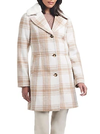Sam & Libby Women's Faux Wool Coat