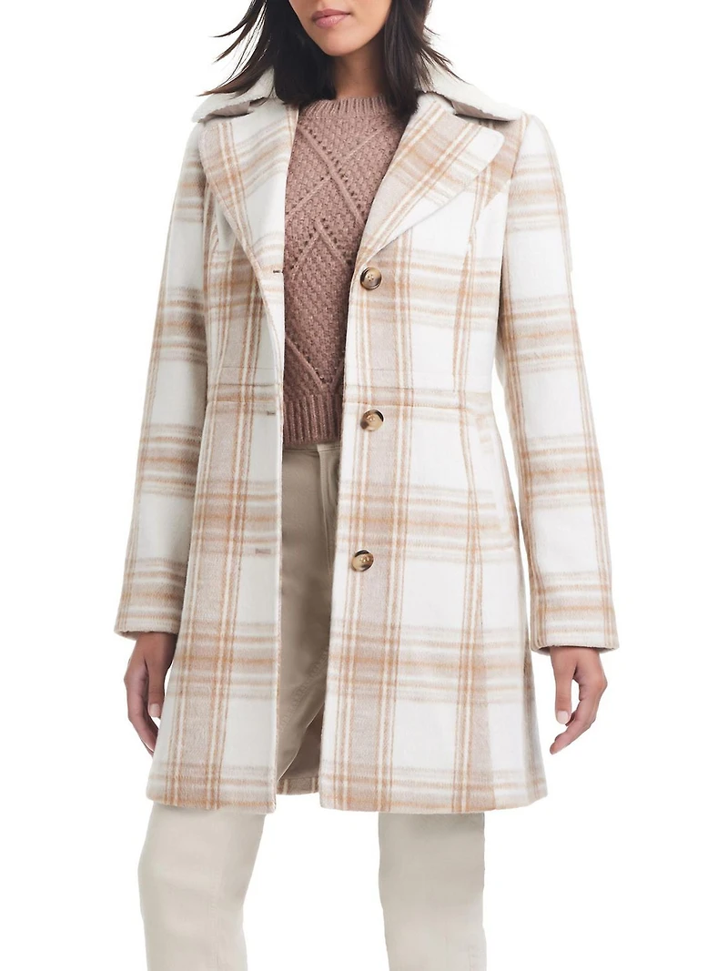 Sam & Libby Women's Faux Wool Coat