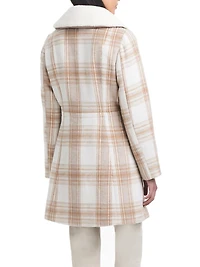 Sam & Libby Women's Faux Wool Coat