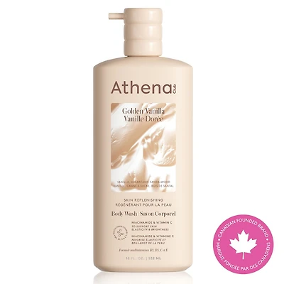 Athena Club Savon Corporel Régénérant Pour La Peau, Vanille dorée - 532mL Agrémentez votre douche.