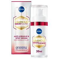 NIVEA LUMINOUS 630 Dark Spot Solution Anti Wrinkle and Age Spot Serum, 30mL