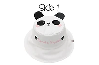 FlapJackKids - Chapeau de soleil réversible pour bébés, enfants et petites - Panda et Koala - UPF 50+