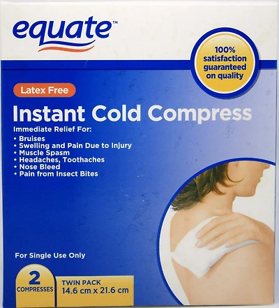 Equate Compresse froide instantanee 2 compresses