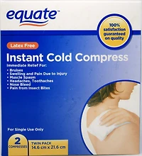 Equate Compresse froide instantanee 2 compresses