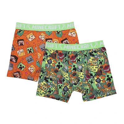 Minecraft 2 Pack Boy's Boxers