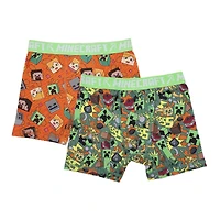 Minecraft 2 Pack Boy's Boxers
