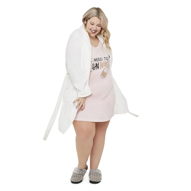 George Plus Women's V-Neckline Night Shirt