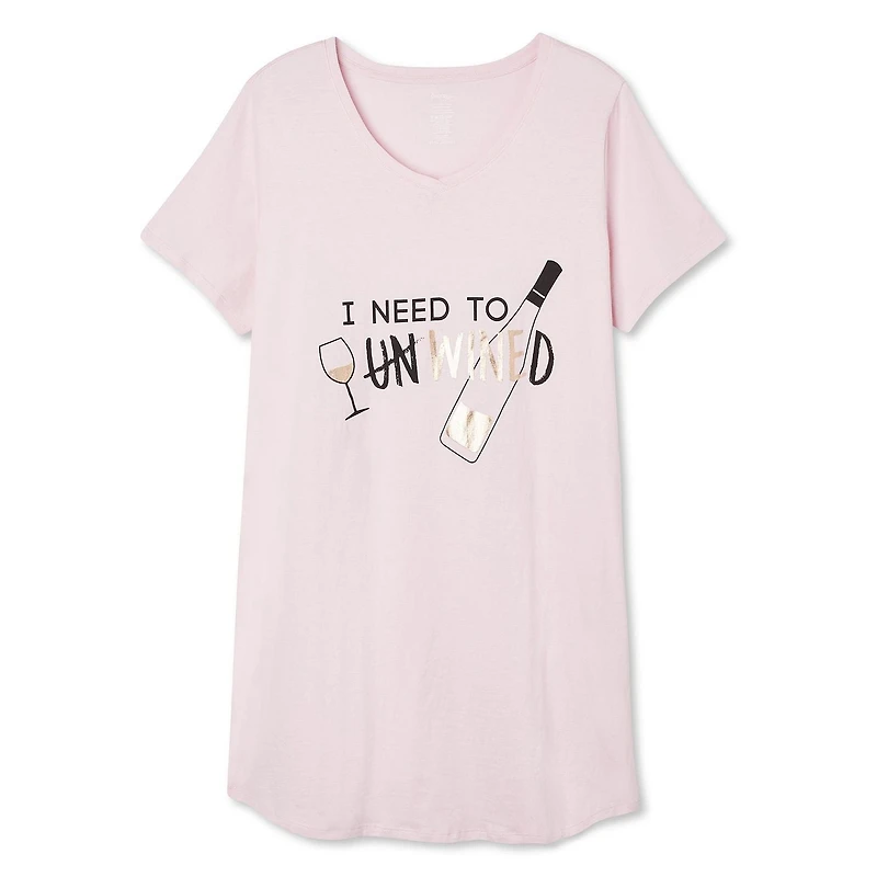 George Plus Women's V-Neckline Night Shirt