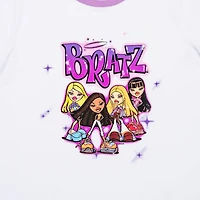 T-shirt à manches courtes Bratz Group Airbrush pour femmes