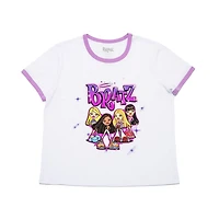 T-shirt à manches courtes Bratz Group Airbrush pour femmes