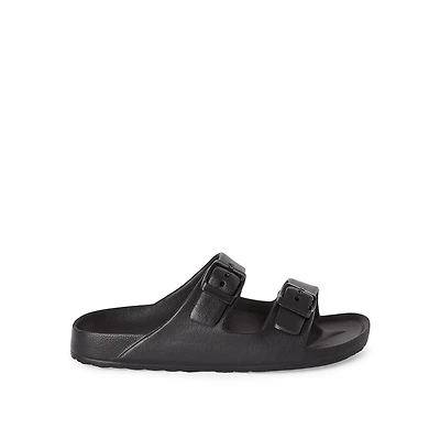 George Big Boys' Double Buckled Sandals, Wide Width Sizes 13/1-4/5
