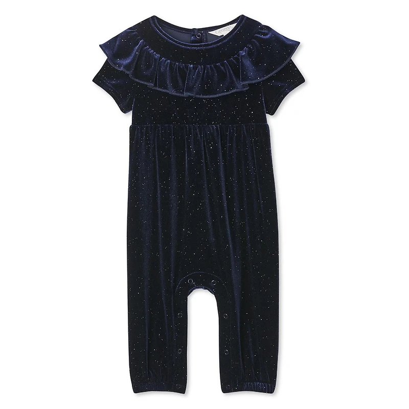 Barboteuse avec épaules à volants George pour bébés filles