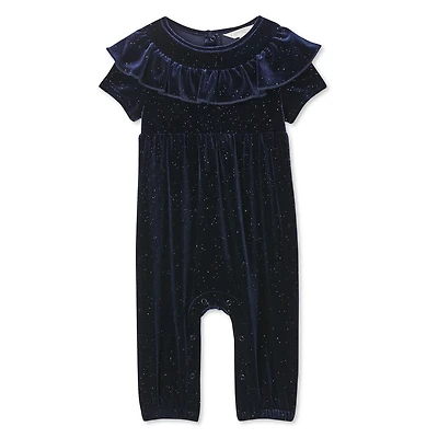 Barboteuse avec épaules à volants George pour bébés filles