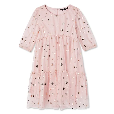 George Girls' Tiered Star Dress