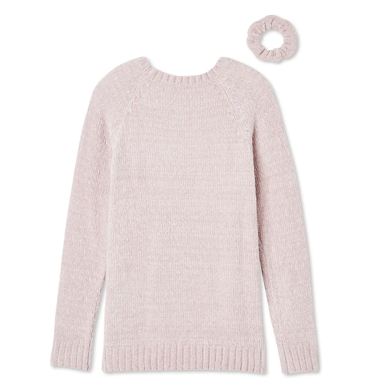 George Girls' Chenille Sweater and Scrunchie 2-Piece Set