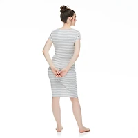 Robe avec côtés ruchés Paisley Sky Maternité Tailles P-TTG