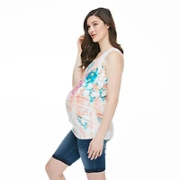 Débardeur aux côtés ruchés Paisley Sky Maternité