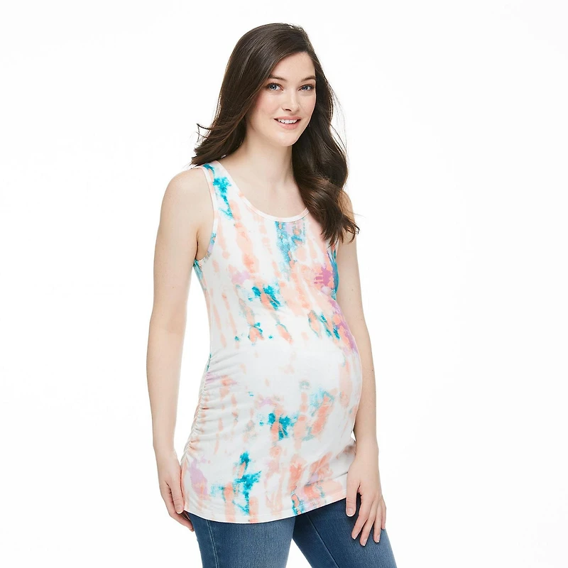 Débardeur aux côtés ruchés Paisley Sky Maternité