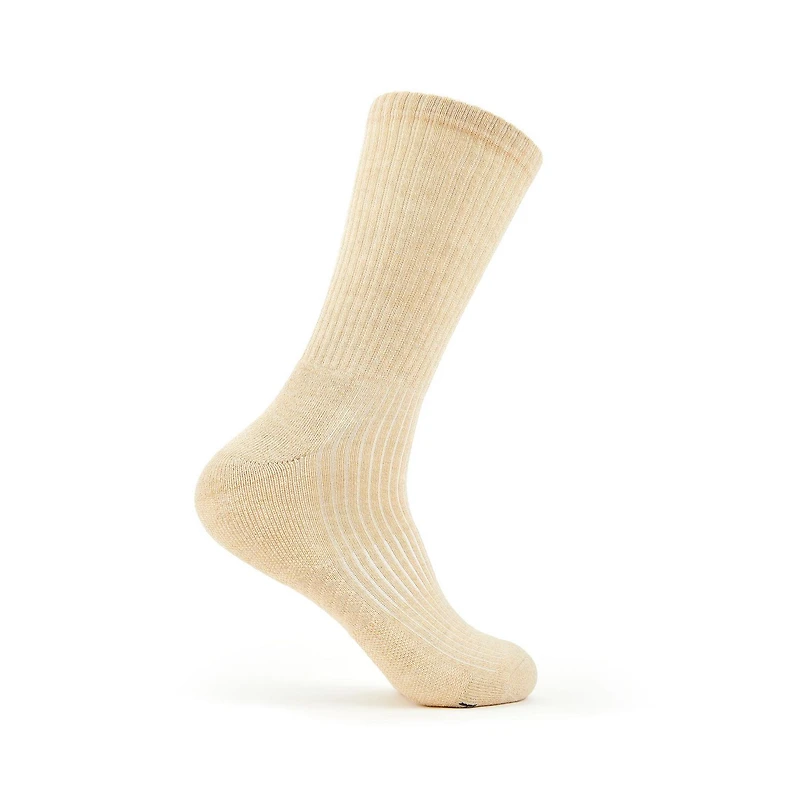 Fruit of the Loom Men's All Day Comfort Cotton Blend Crew Socks 6 Pack
