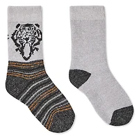 Lot de 2 paires de mi-chaussettes isothermes Athletic Works pour garçons