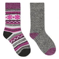 George Girls' Crew Socks 2-Pack