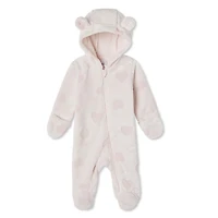 Grenouillère avec capuchon George pour bébés filles