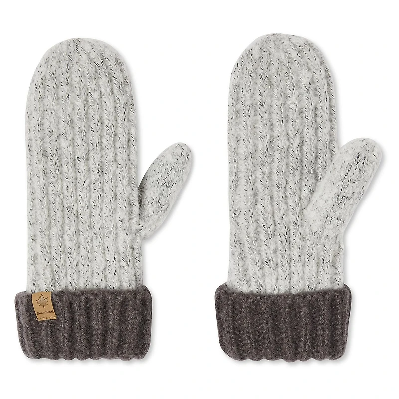 Mitaines en fausse laine angora Canadiana unisexes pour enfants