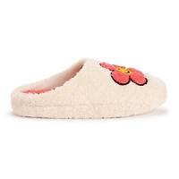 MUK LUKS Ladies Daisy Cozy Print Slipper White