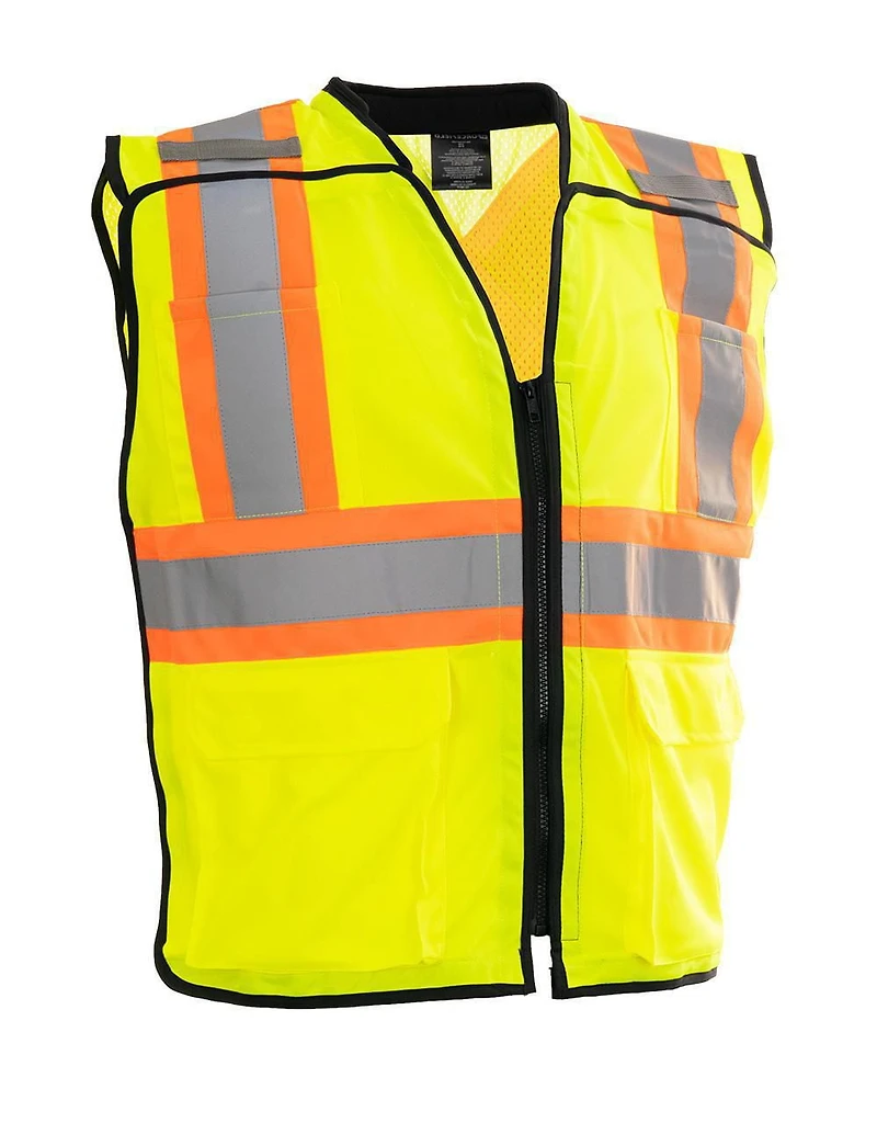 Forcefield Deluxe Zip-up Safety Vest 5 Point Tear-away<br>*Online Exclusive