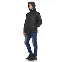 Swiss Tech Mens Hooded Waterproof Rain Jacket