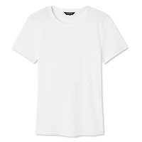 T-shirt côtelé à manches courtes George pour femmes