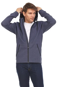 Sweat à capuche et zip intégral Swiss Tech grand froid homme