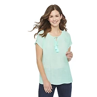 Haut paysan avec garniture en dentelle George pour femmes