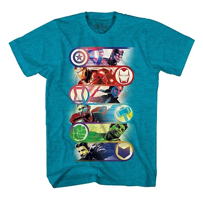 T-shirt Garçons Marvel Team Icons