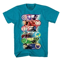 T-shirt Garçons Marvel Team Icons