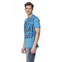 Dark Black Tee-Shirt graphique à manches courtes pour hommes