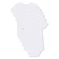 George Infants' Unisex Short Sleeve Bodysuits 5-Pack, Sizes 0-24 months