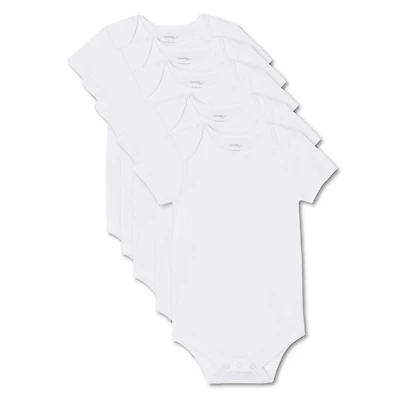 George Infants' Unisex Short Sleeve Bodysuits 5-Pack, Sizes 0-24 months