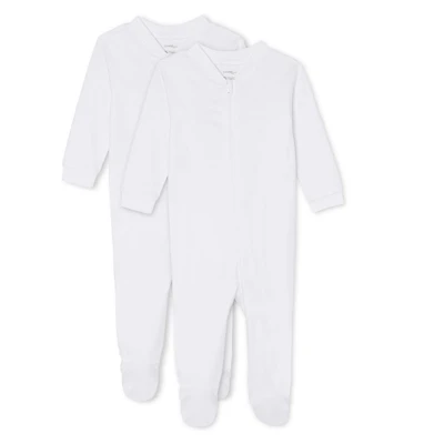George Infants' Unisex Layette 100% Cotton 2-Pack Sleeper
