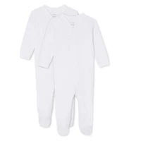 George Infants' Unisex Layette 100% Cotton 2-Pack Sleeper