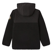 Haut à capuchon en sherpa zippé sur la longueur Canadiana x SGRC pour garçons