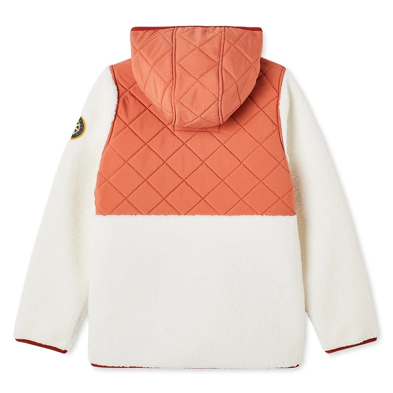Canadiana x RCGS Girls' Sherpa Hoodie Popover