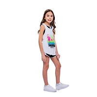 Ensemble de 2 débardeurs de sport avec palmier Justice pour filles