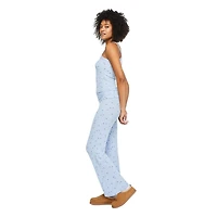 No Boundaries Women's Rib Cami Pajama 2-Piece Set