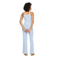 No Boundaries Women's Rib Cami Pajama 2-Piece Set