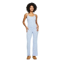 No Boundaries Women's Rib Cami Pajama 2-Piece Set