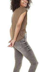 Jeaniologie ™ femme blouse vert