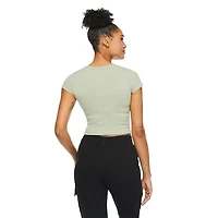 T-shirt henley No Boundaries pour femmes